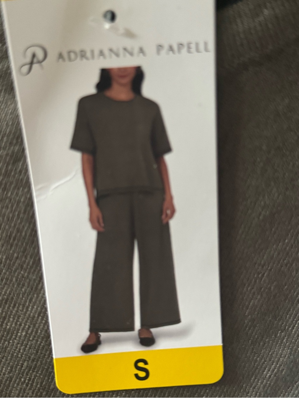 Adrianna Papell Olive Wide-Leg Pull-On Pants